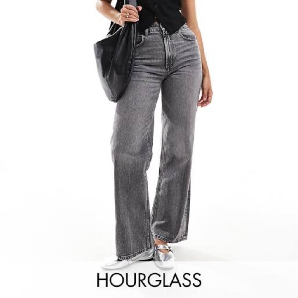 ASOS High Rise Gray Jeans
